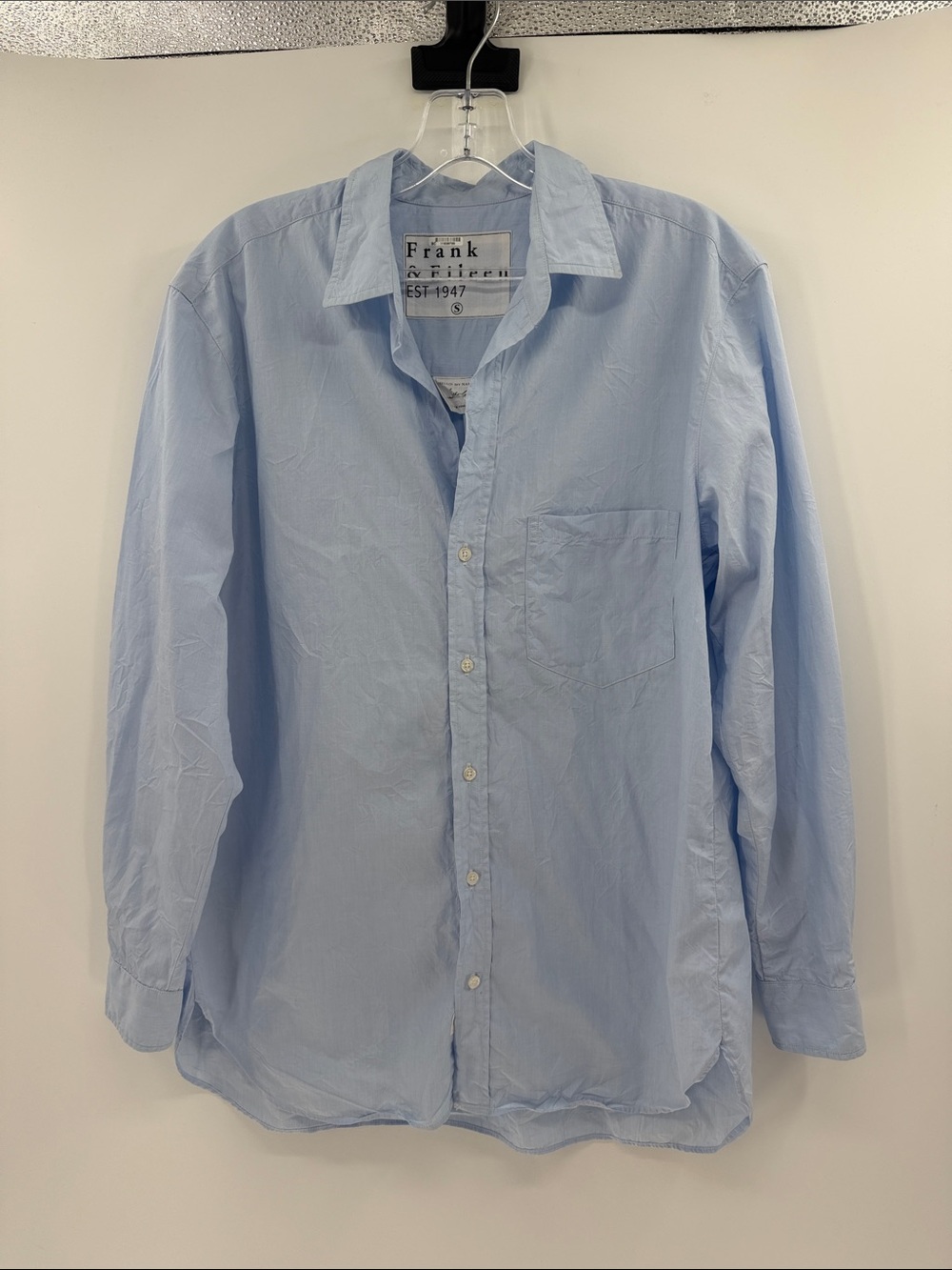 Frank & Eileen Women's Jordy Long Sleeve Button Down Shirt - Lt Blue - Small
